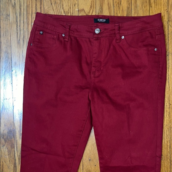Curve Appeal Burgundy Minimalist Jegging Size 10 - Picture 5 of 10